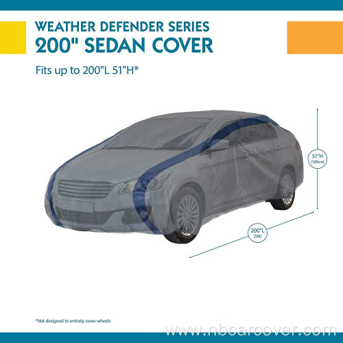 Defender Car Cover for Sedans up to Gray/Navy